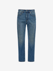 Medium-dark wash jeans