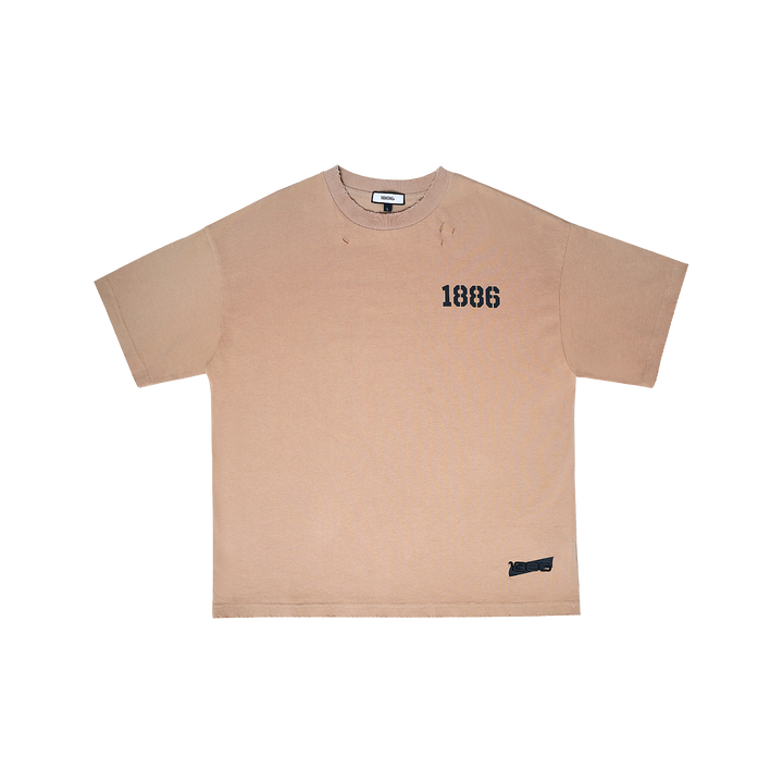 COUNTY JAIL LOGO T-SHIRT - BEIGE