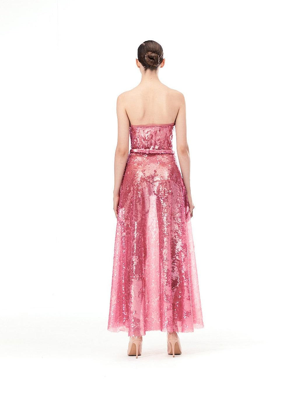 Midi dress in sequins