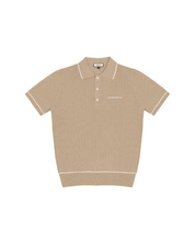 1886 KNITTED BEIGE POLO