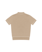 1886 KNITTED BEIGE POLO