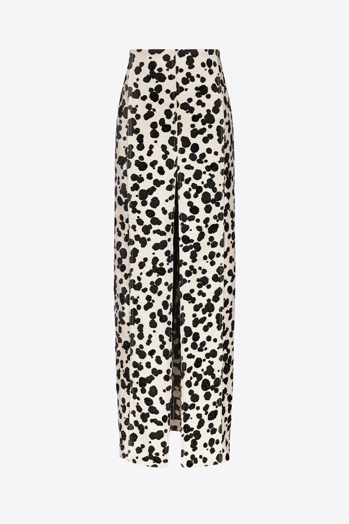 DALMATIAN DENIM MIDI SKIRT