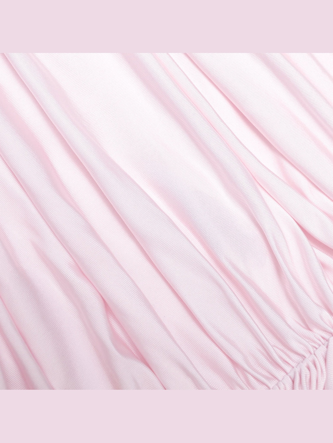 Pink jersey draped maxi dress