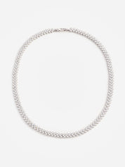 Silver crystal necklace
