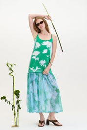 Ginger flower print tank dress