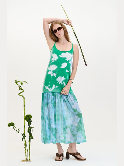 Ginger flower print tank dress