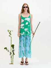 Ginger flower print tank dress