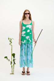 Ginger flower print tank dress
