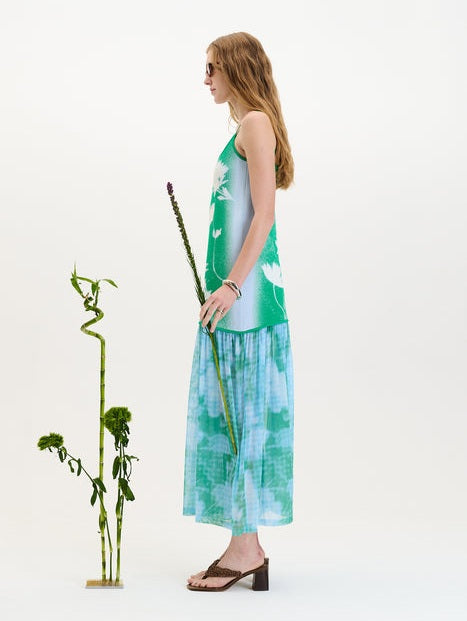 Ginger flower print tank dress