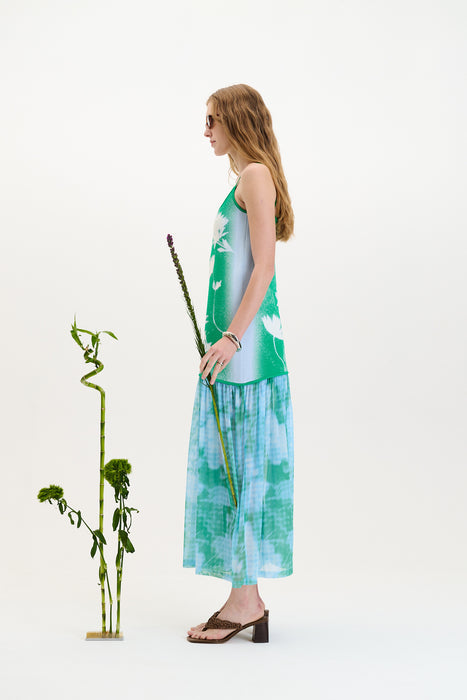 Ginger flower print tank dress