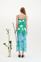 Ginger flower print tank dress