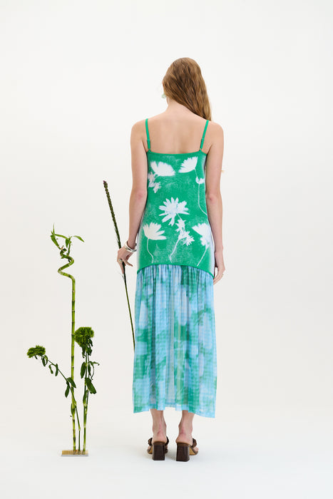 Ginger flower print tank dress