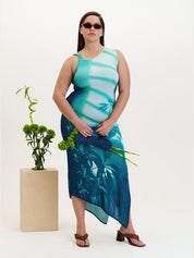 Cedar window print tank dress