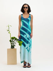 Nikki window print tank dress