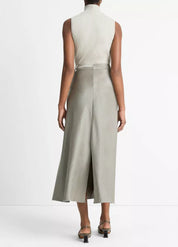 SATIN TROUSER A LINE SKIRT