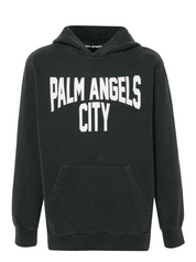 Pa city washed hoody dark grey white