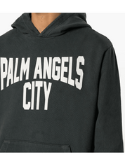Pa city washed hoody dark grey white