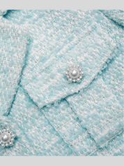Blue boucle jacket