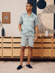 Sergio cotton seersucker shorts