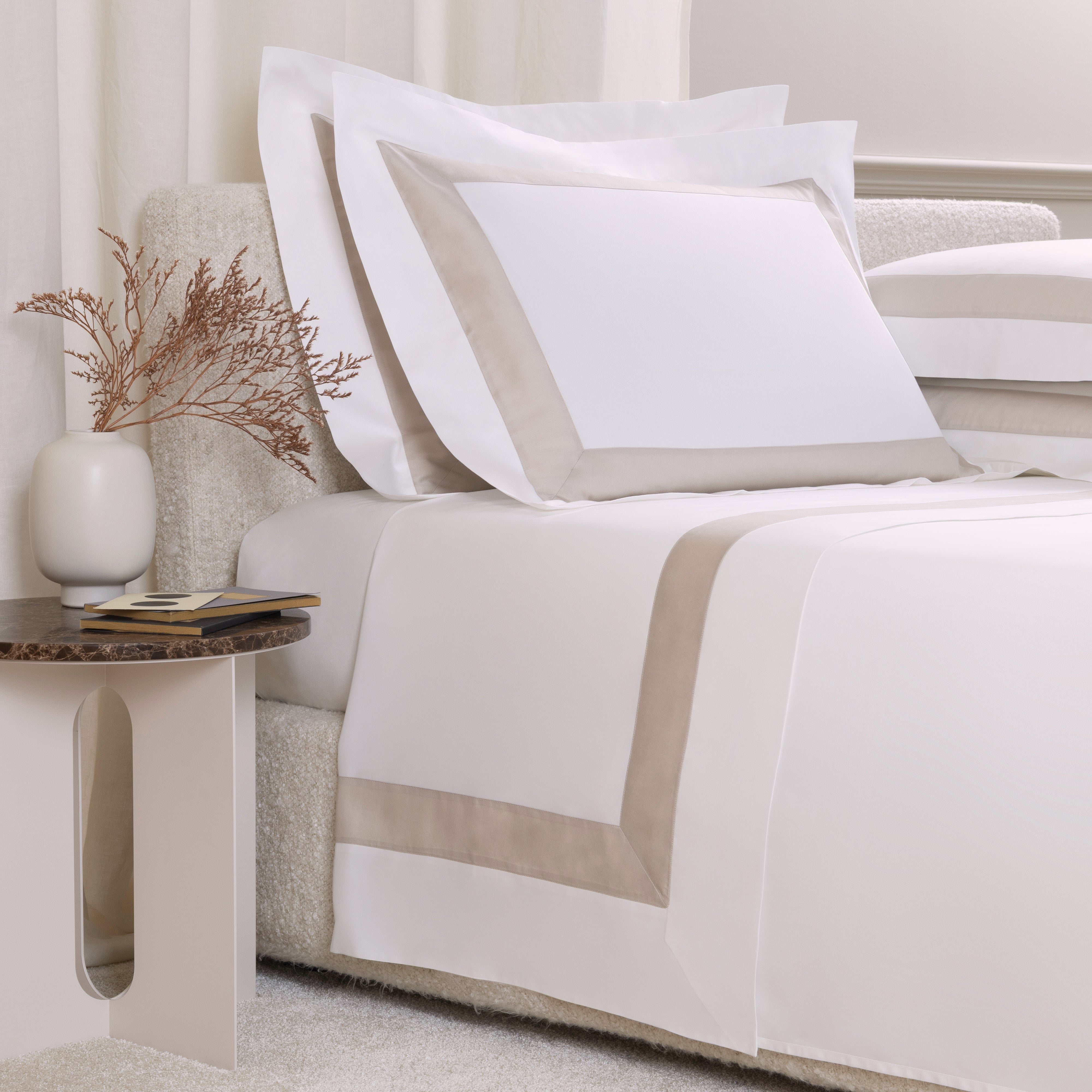 Sateen breeze border sham 4 borders sham 4 borders