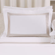 Sateen breeze border sham 4 borders sham 4 borders
