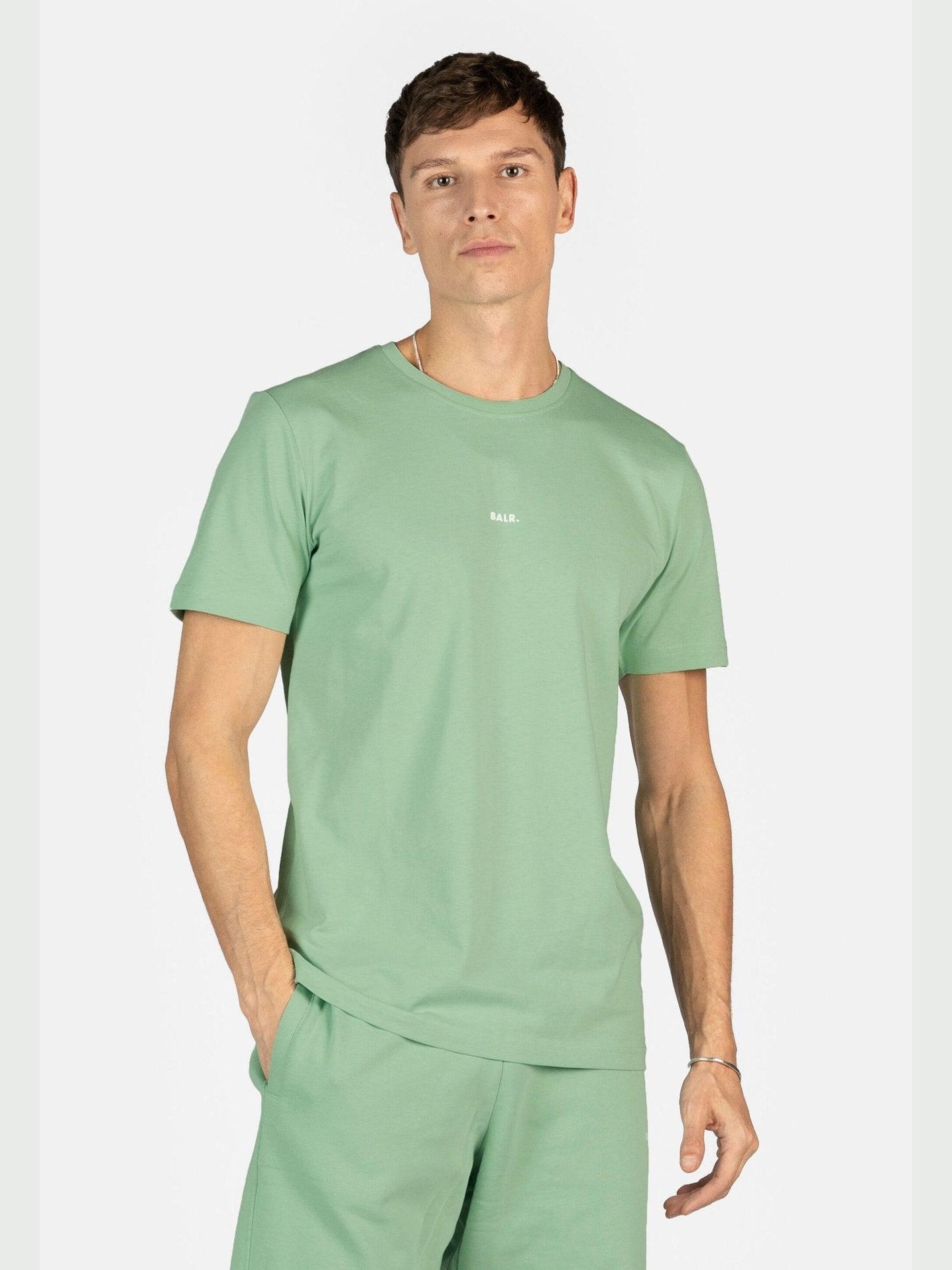 Brand regular fit t-shirt quiet green