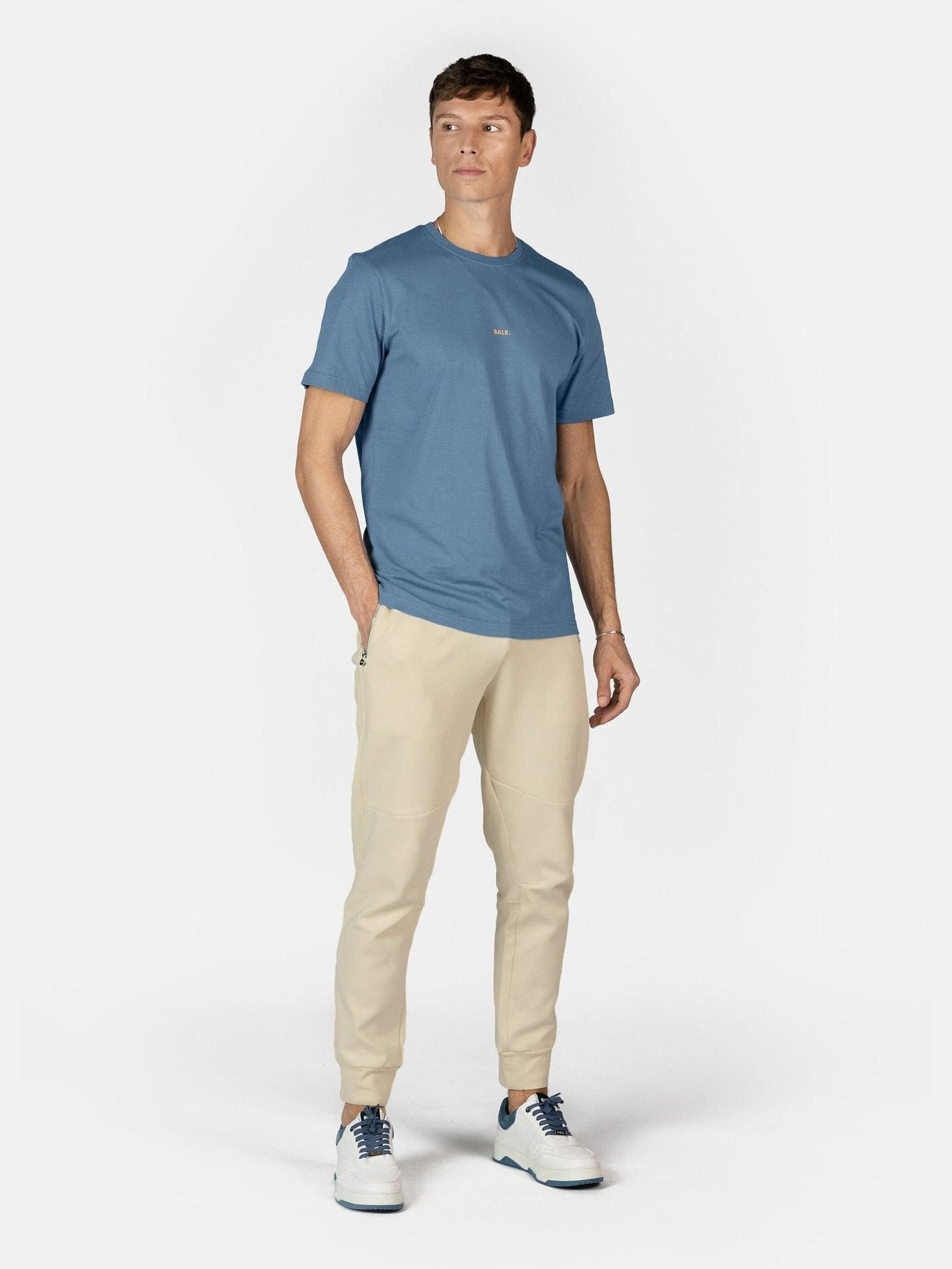 Brand regular fit t-shirt coronet blue
