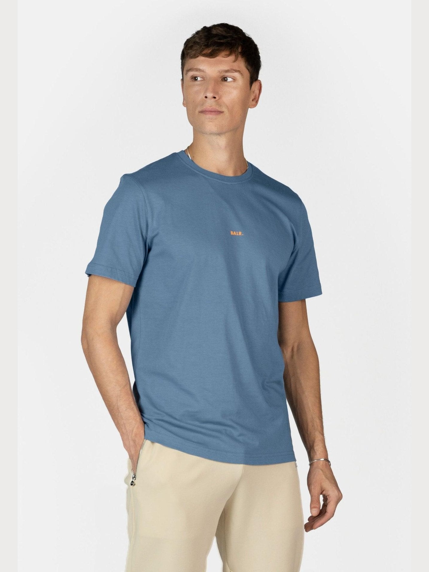 Brand regular fit t-shirt coronet blue