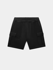 Q+ regular fit cargo shorts jet black