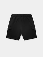 Q+ regular fit cargo shorts jet black