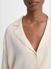 Lapel collar dolman slv blouse
