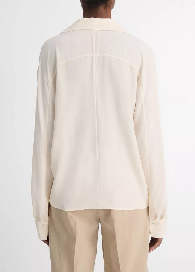 LAPEL COLLAR DOLMAN SLV BLOUSE