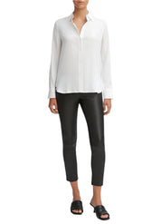 Slim Fitted Stretch-Silk Blouse