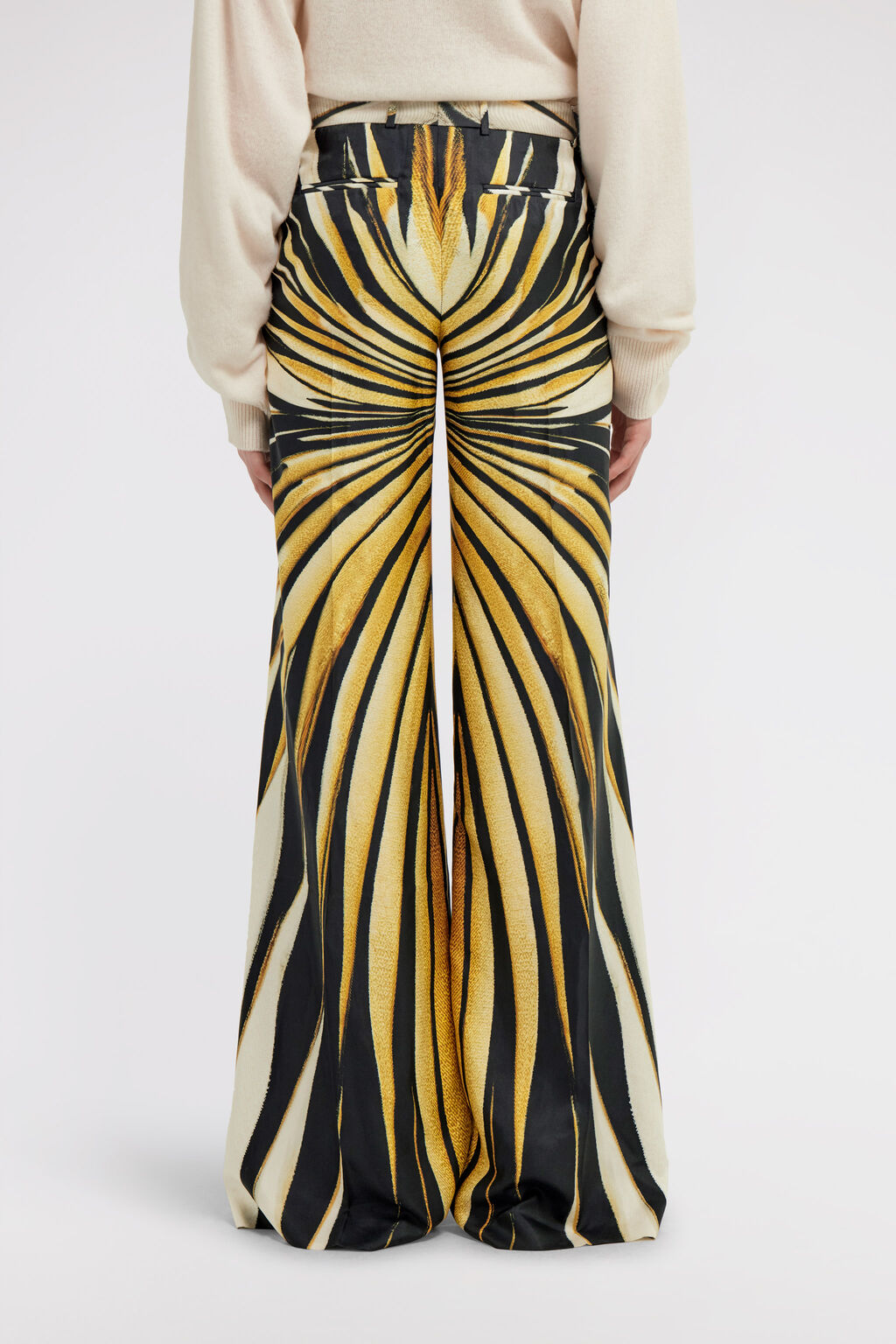 Ray of Gold Print Palazzo Pants