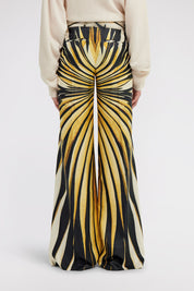 Ray of Gold Print Palazzo Pants