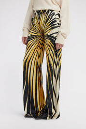 Ray of Gold Print Palazzo Pants