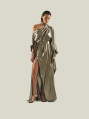 Taylor seventies kaftan dress gold