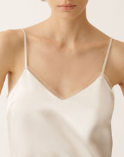 Liquid satin lingerie top