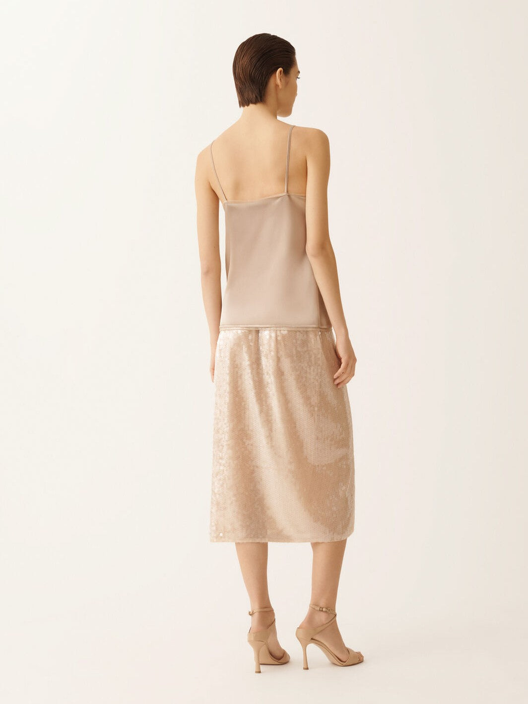 Liquid satin lingerie top