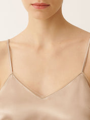 Liquid satin lingerie top