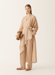 Asymmetric top in crepe de chine
