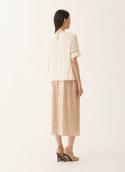 Crepe de chine top