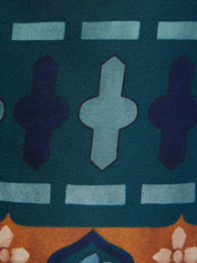 Palazzo pants silk twill casareale placée