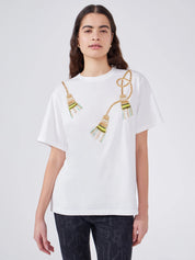 TASSLE BEADED T-SHIRT