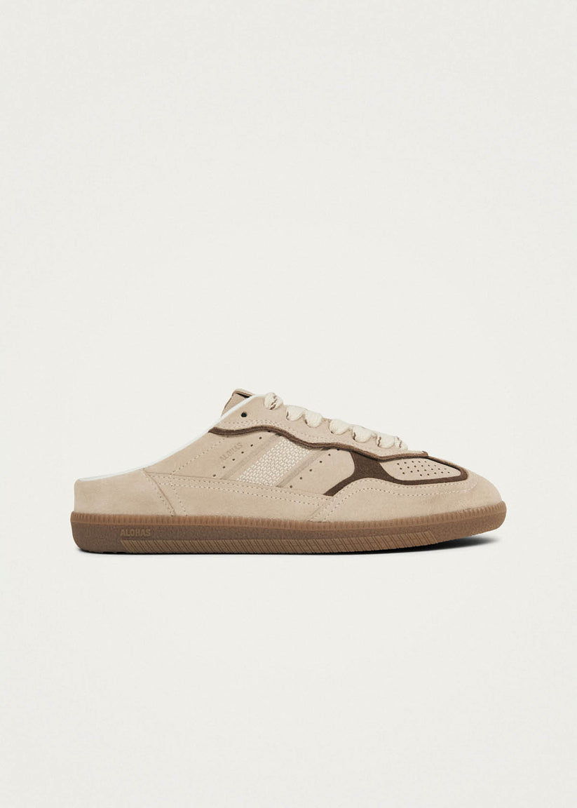TB.490 MULE CREAM LEATHER SNEAKERS
