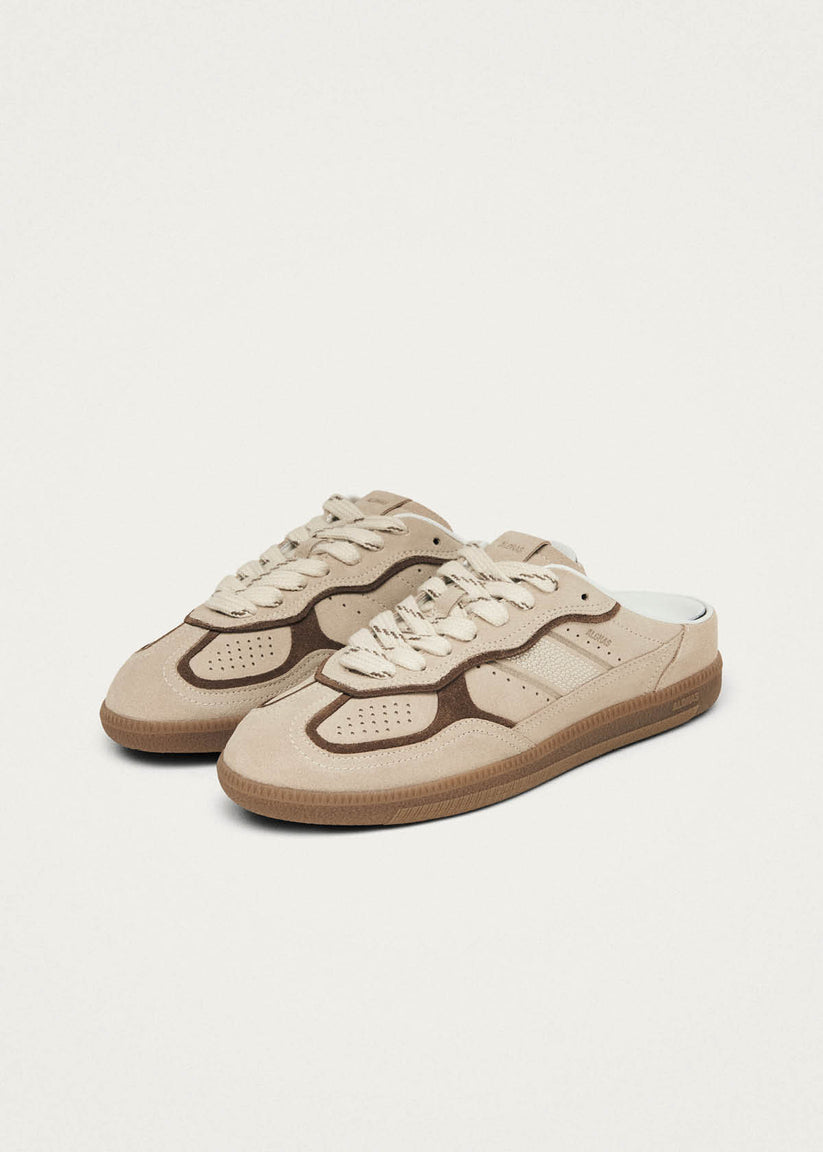 TB.490 MULE CREAM LEATHER SNEAKERS