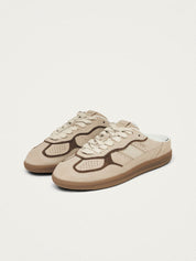 Tb.490 mule cream leather sneakers