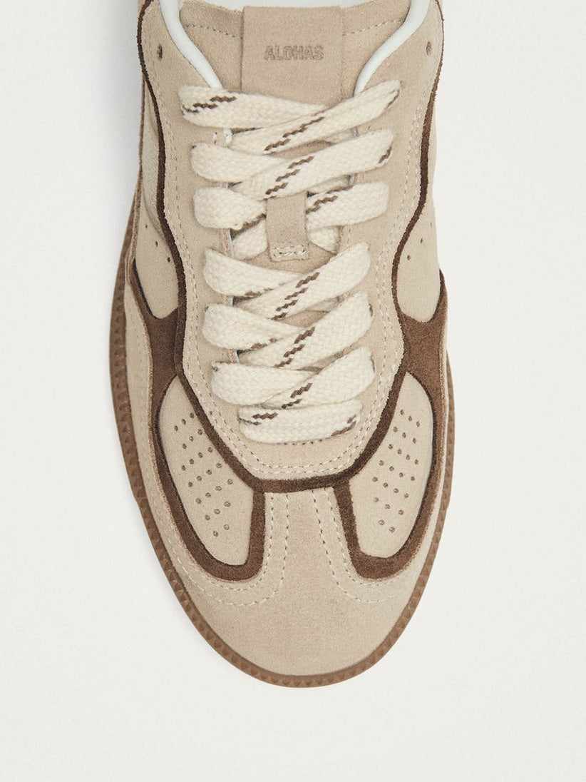 Tb.490 mule cream leather sneakers
