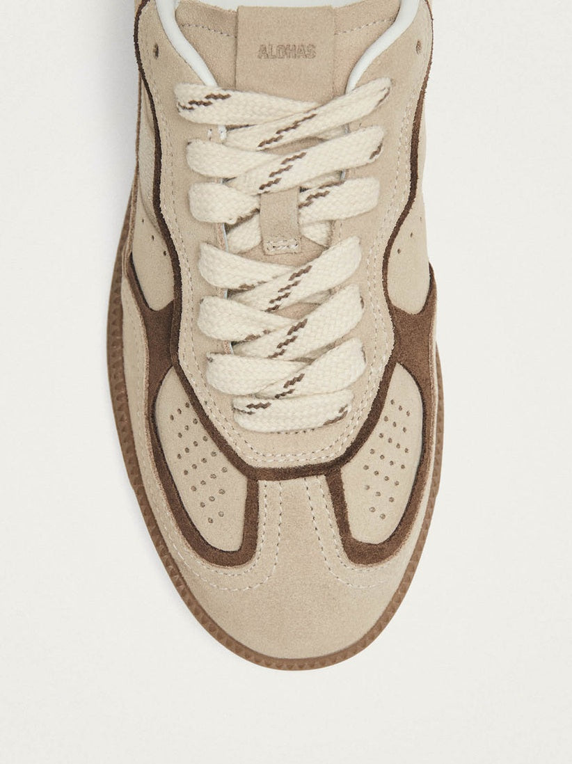 Tb.490 mule cream leather sneakers