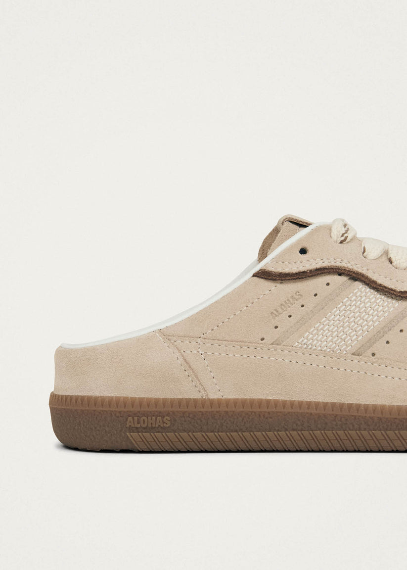 TB.490 MULE CREAM LEATHER SNEAKERS